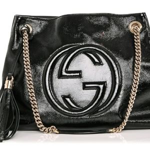 🚫*SOLD*🚫 Gucci Medium Patent Leather Soho Chain bag